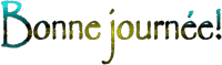 Gif animé bonne journée fleurs